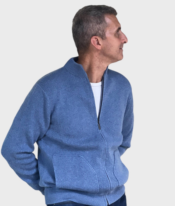 Leonardo  color Jeans - Maglione in Cashmere